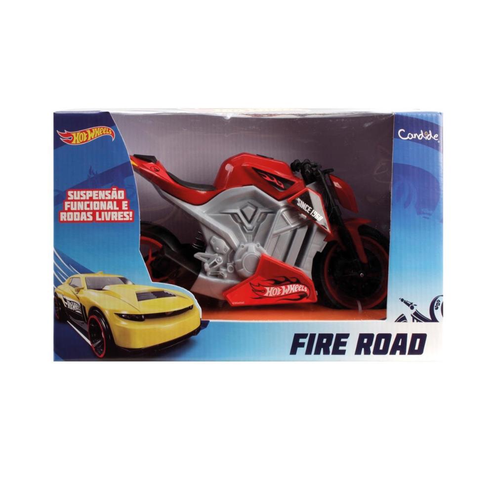 Moto Roda Livre Hot Wheels Fire Road
