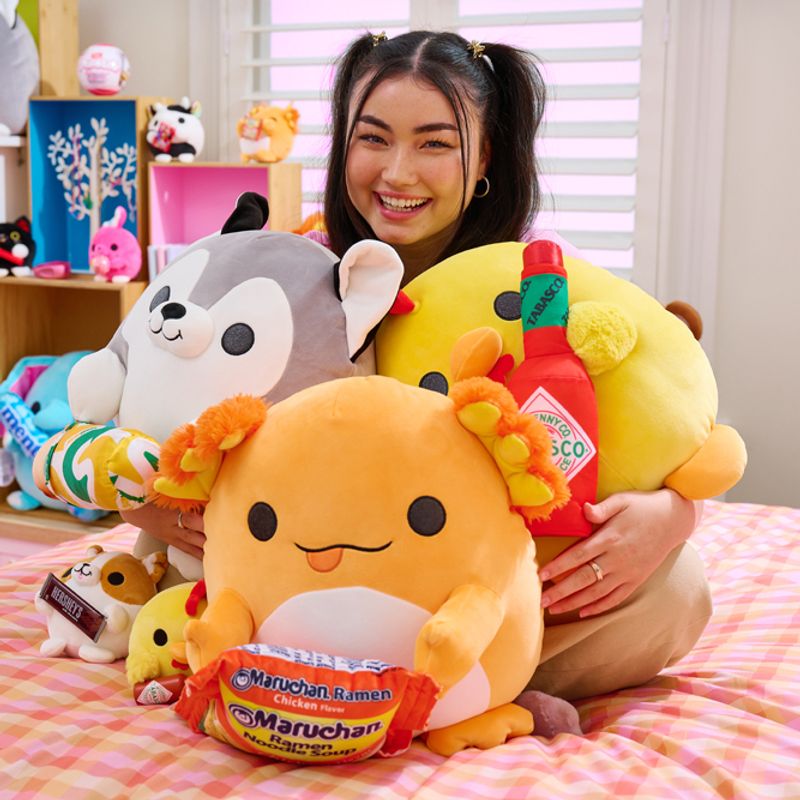 Pelúcia Snackles 35cm - Husky Nancy com Subway