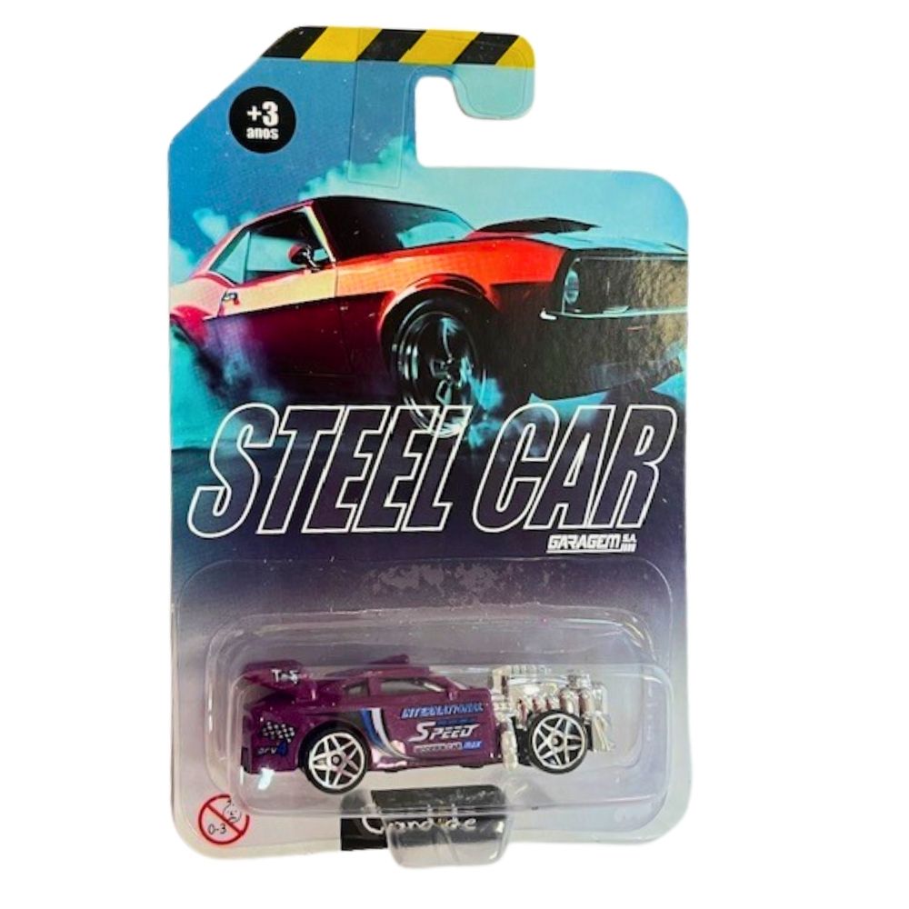Mini Carrinho Die Cast Garagem S.A. - Dragster Roxo