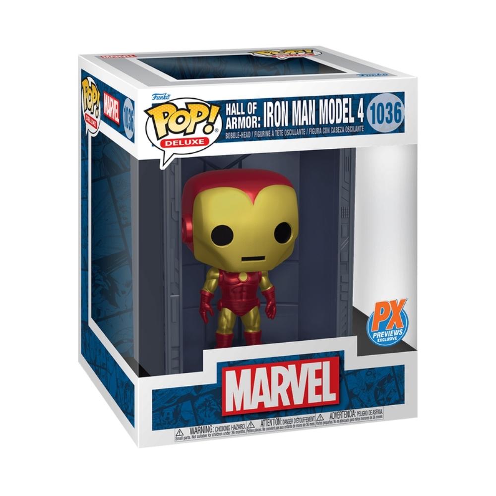 Boneco Funko Pop! Deluxe Marvel - Sala das Armaduras - Homem de