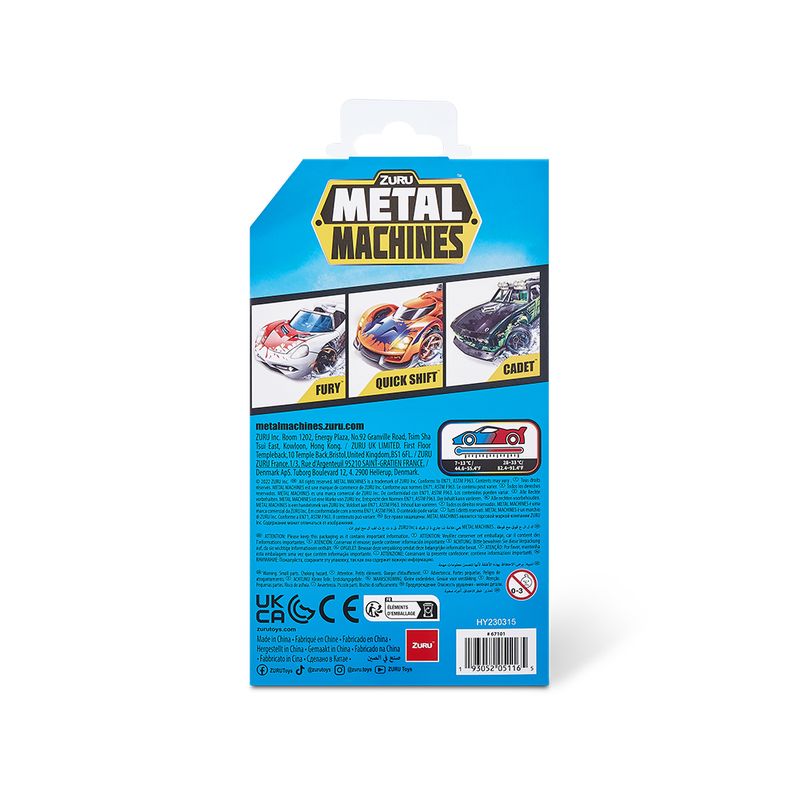 Kit com 3 Mini Carrinhos Die Cast Metal Machines Color Change 1:64