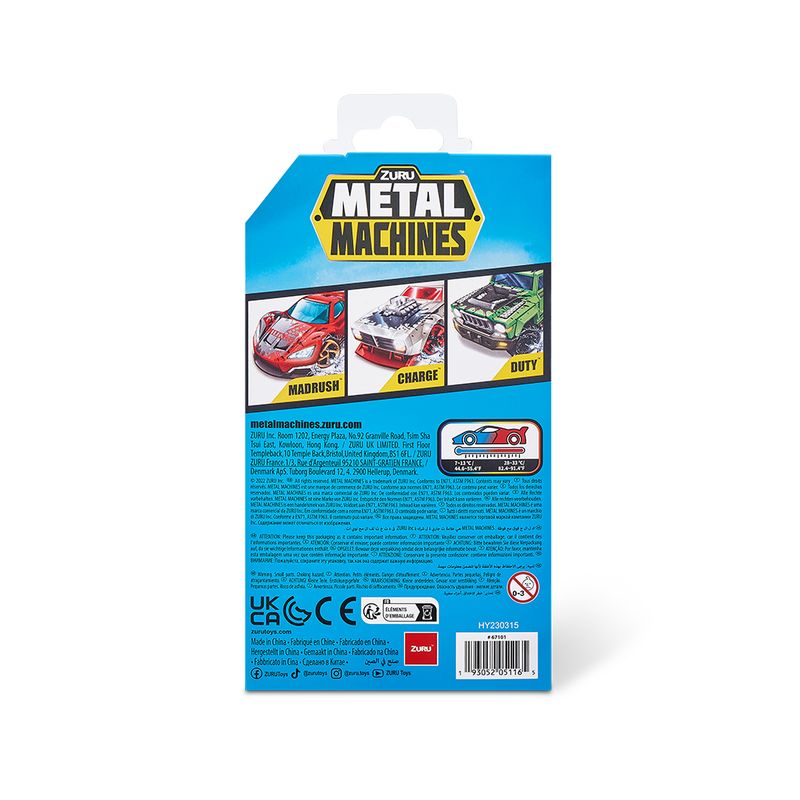 Kit com 3 Mini Carrinhos Die Cast Metal Machines Color Change