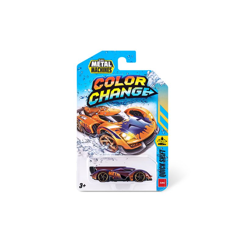 Mini Carrinho Die Cast Metal Machines Color Change 1:64 - Quick Shift