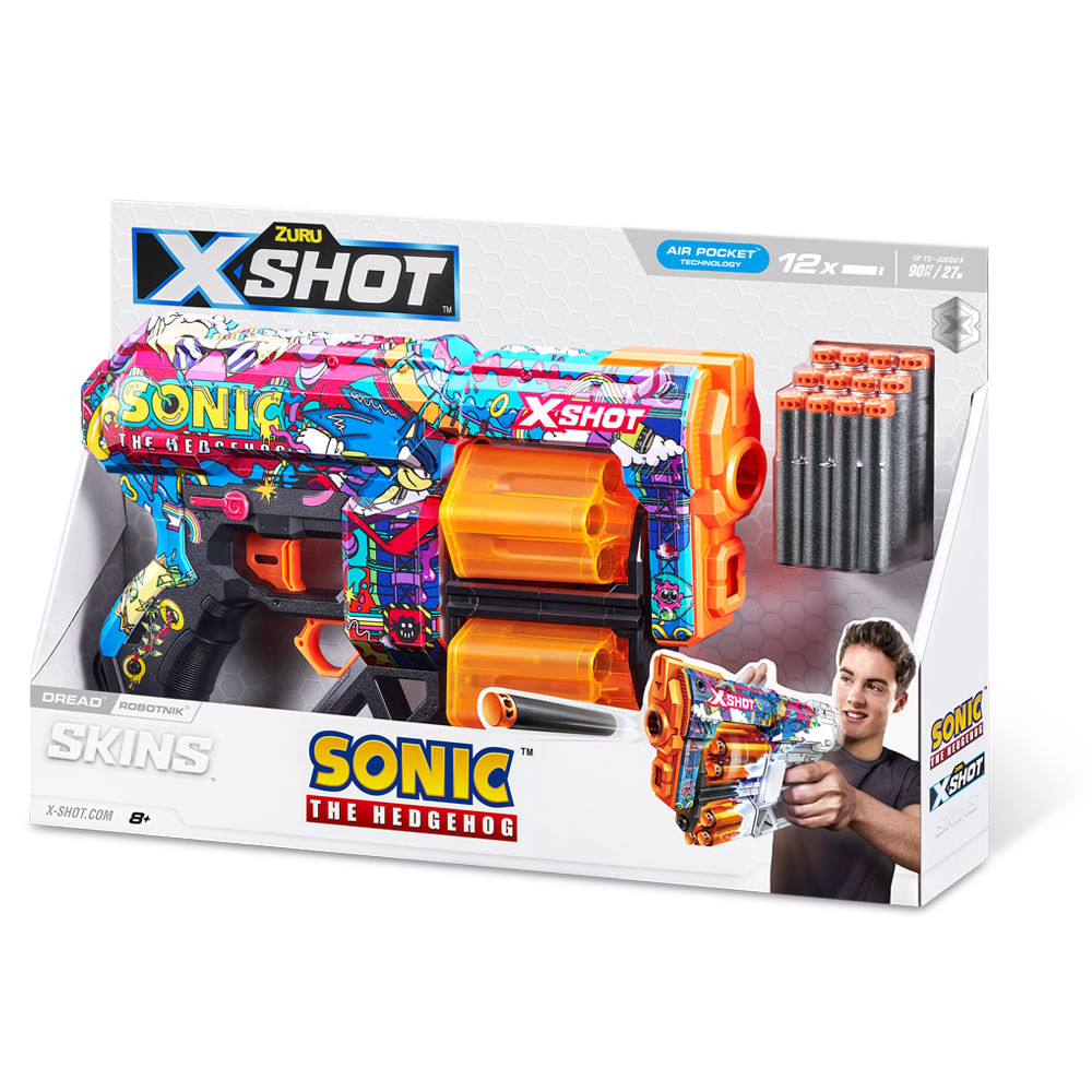 Lançador de Dardos X-Shot Skins Dread - Robotnik