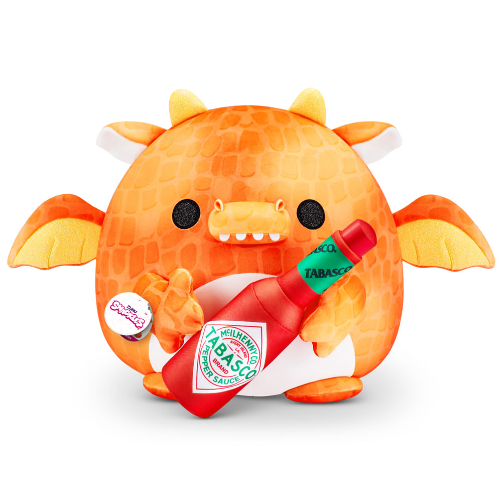 Pelúcia Snackles 35cm - Dragão Felix com Tabasco Snackles - Medium