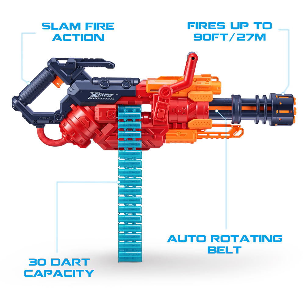 Lançador de Dardos X-Shot Red - Crusher