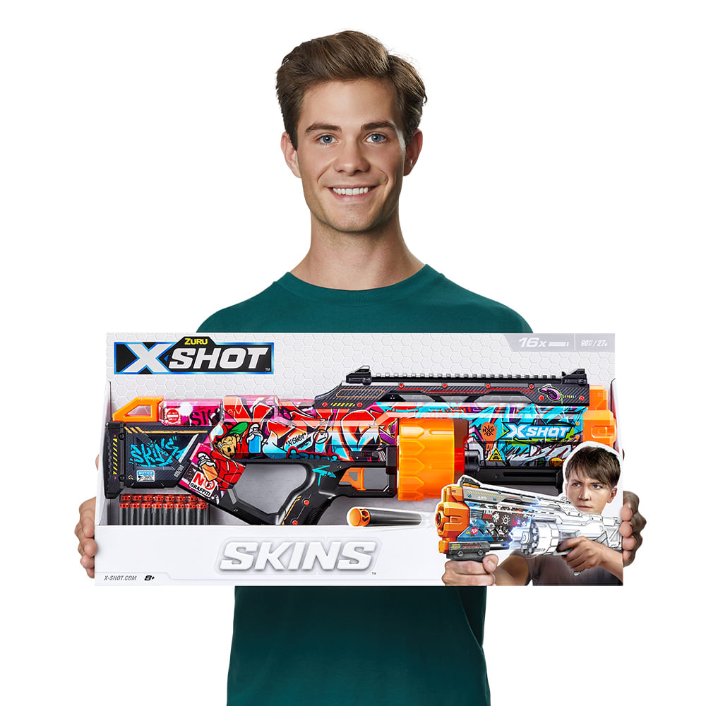 Lançador de Dardos X-Shot Skins Last Stand - Graffiti