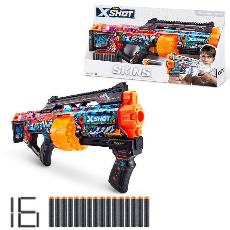 Lançador de Dardos X-Shot Skins Last Stand - Graffiti