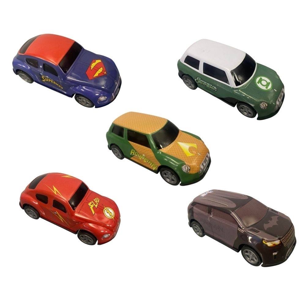  & MINI ミニカーコレクション 5台セット Kit com 5 Mini Carrinhos Pull Back Liga da Justiça