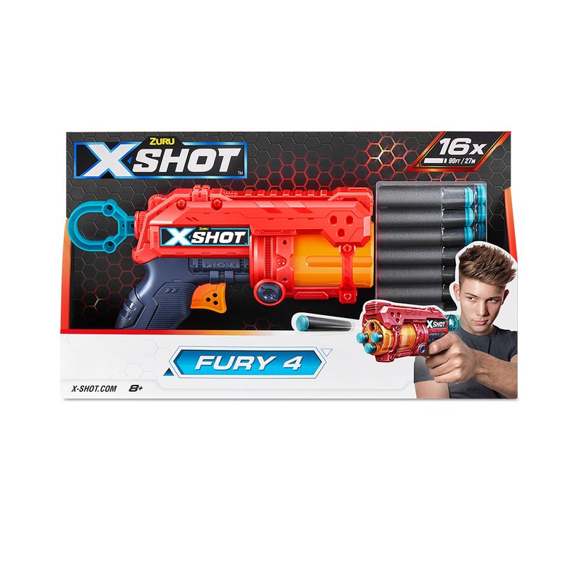 Lançador de Dardos X-Shot Red - Fury 4