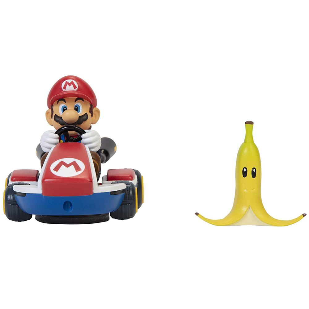 Carrinho de Fricção Super Mario Kart Spin Out - Mario