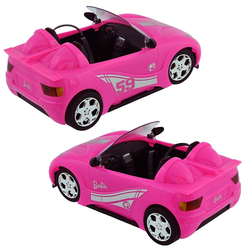 Carrinho de Controle Remoto 7 Funções Barbie Fabulous Car Candide | Brinquedo Barbie Candide