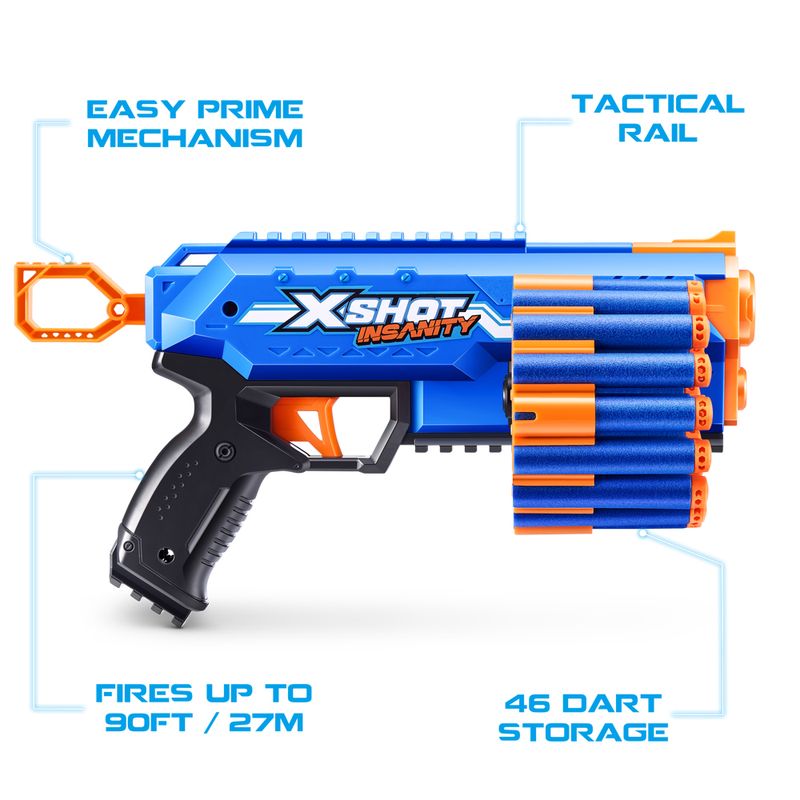 Lançador de Dardos X-Shot Insanity Maniac Pistol