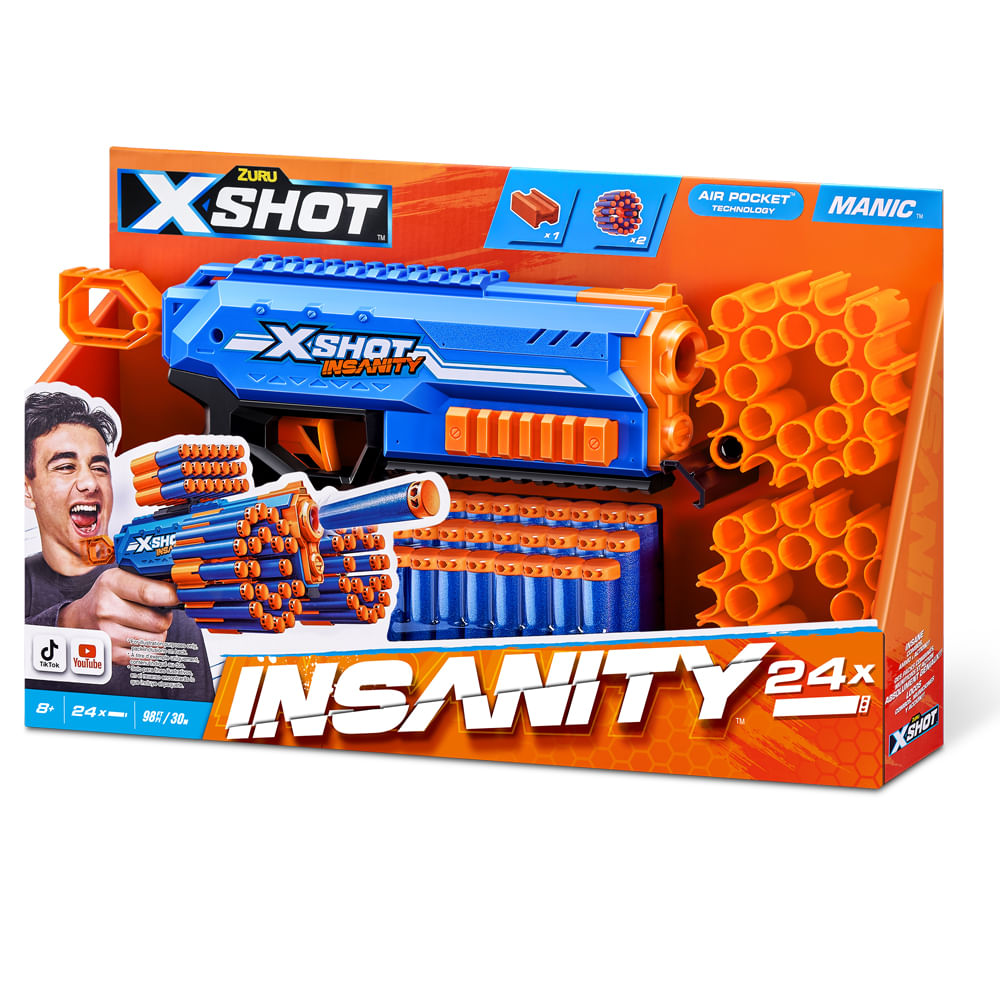 Lançador de Dardos X-Shot Insanity Maniac Pistol