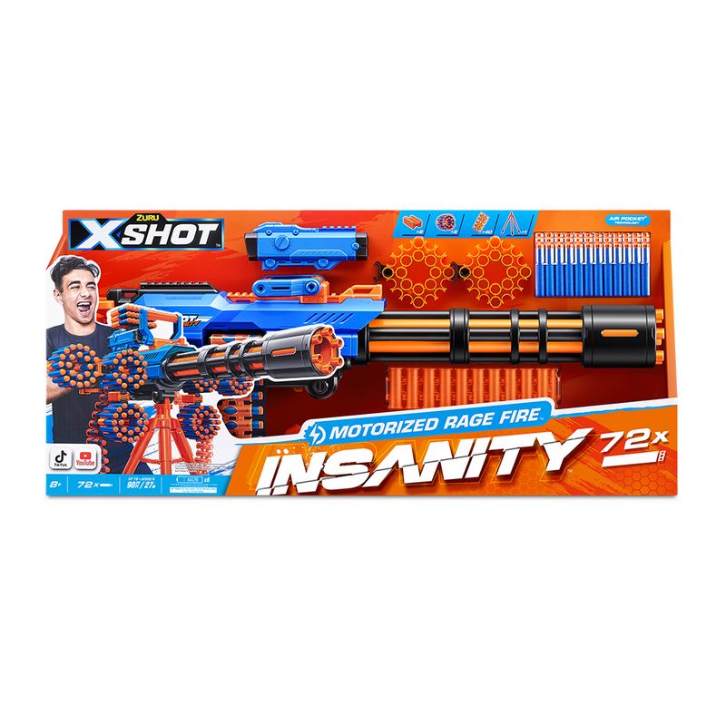 Lançador de Dardos X-Shot Insanity Motorized Rage Fire