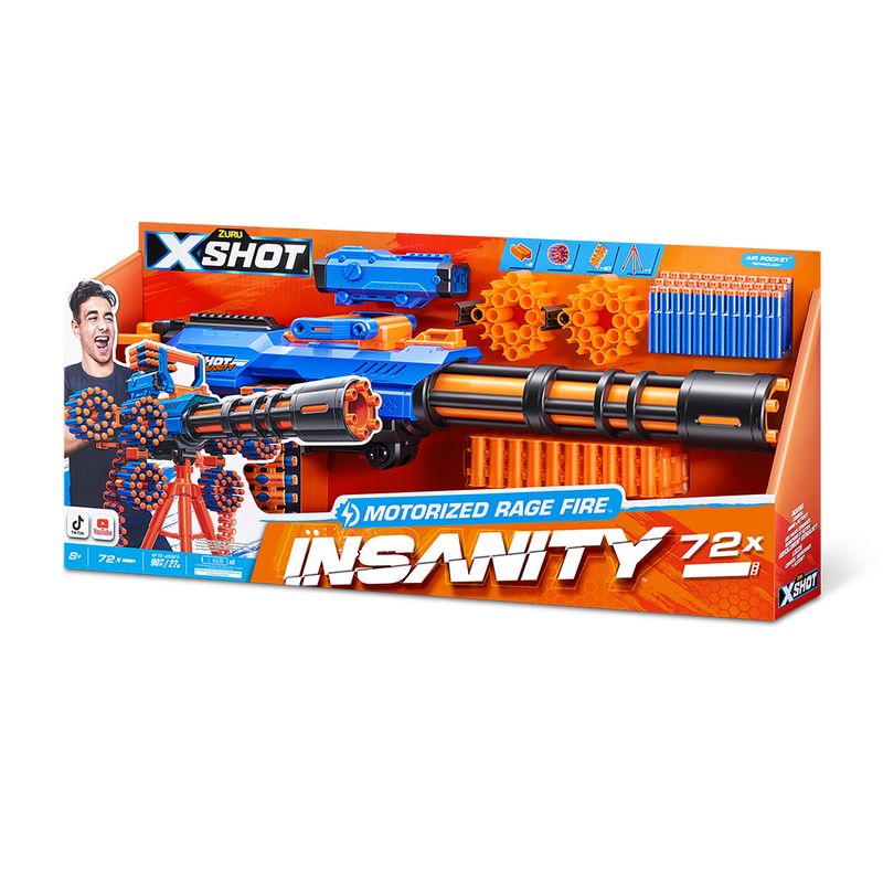 Lançador de Dardos X-Shot Insanity Motorized Rage Fire