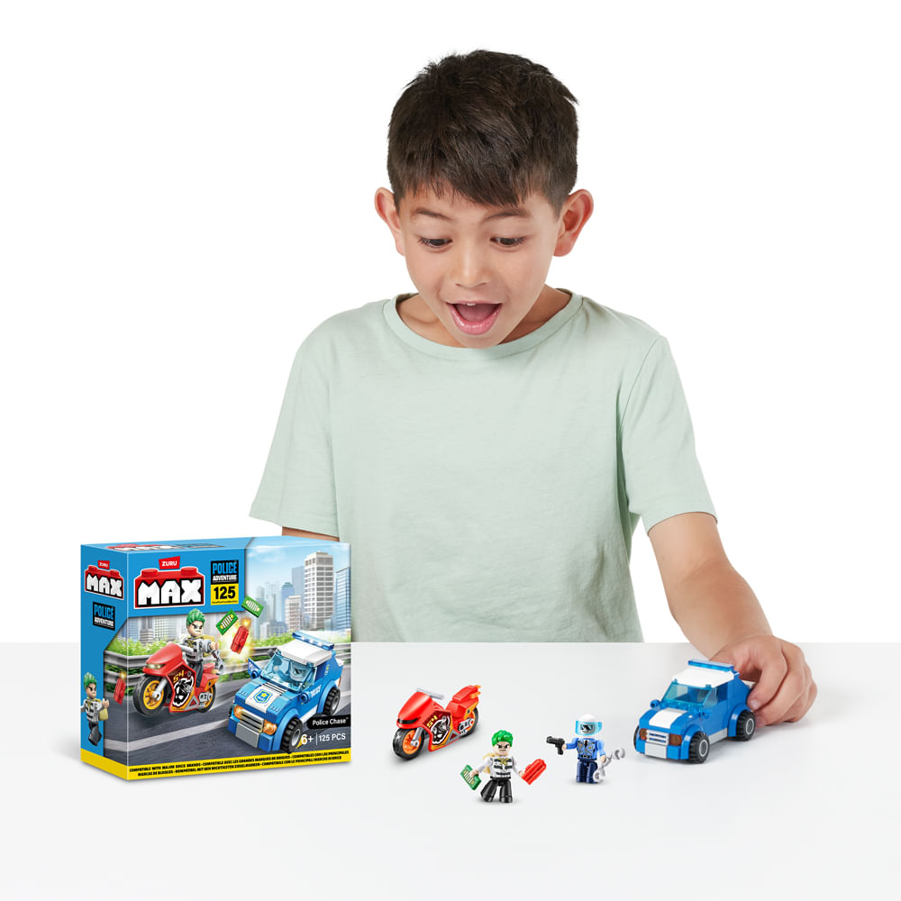 Blocos de Montar Max City Perseguição Policial 125 peças