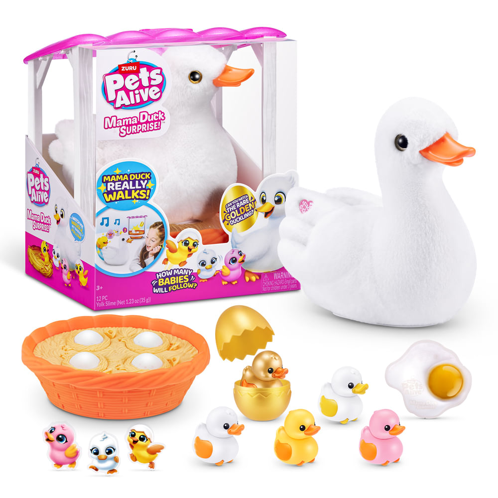 Mamãe Pata - Pelúcia Pets Alive Mama Duck Surprise