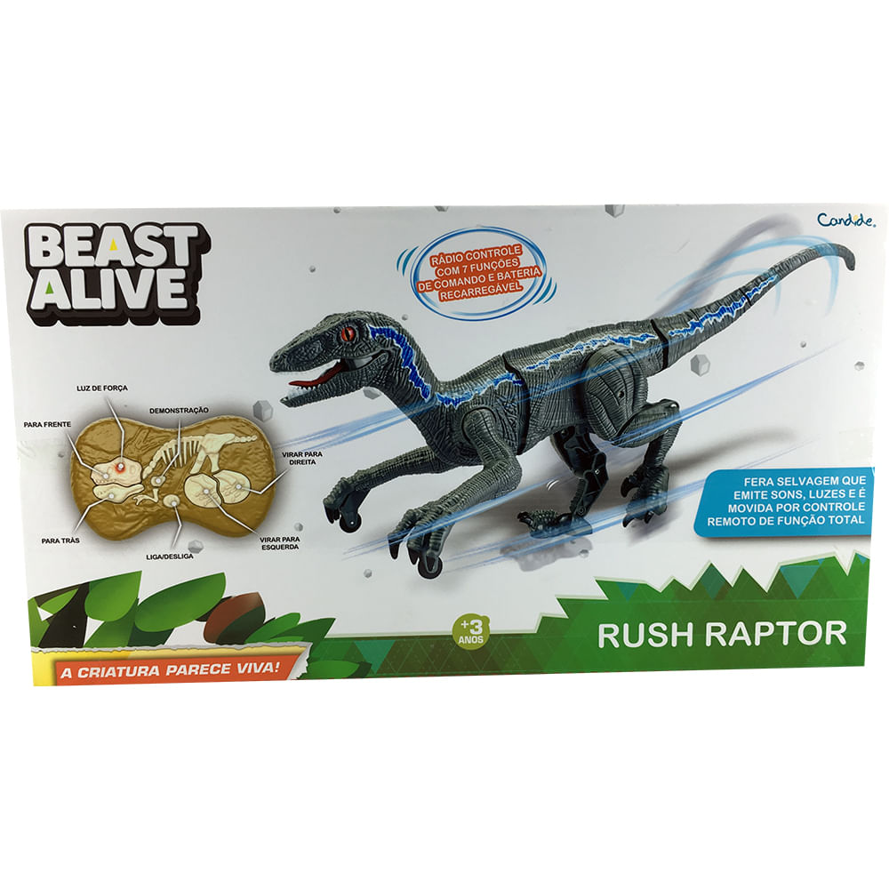 Dinossauro Beast Alive Rush Raptor