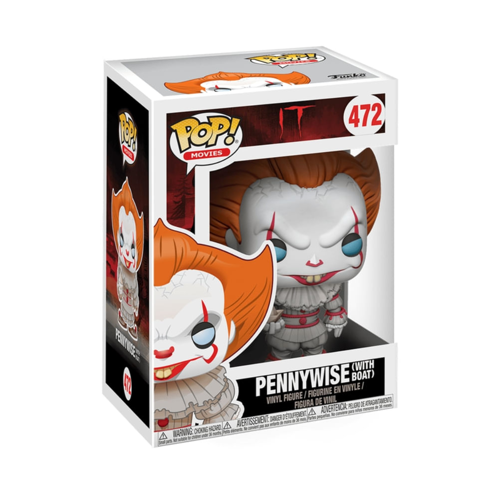 funko pop ペニーワイズ　IT [超希少品] Boneco Funko Pop! IT A coisa - Pennywise com Barquinho