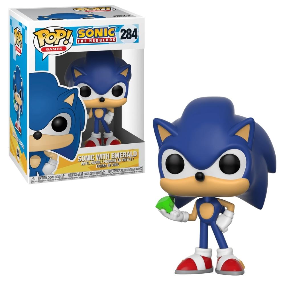 FUNKO Pop! Heroes ソニック・ザ・ヘッジホッグ フィギュア Boneco Funko Pop! Sonic The Hedgehog - Sonic com Esmeralda