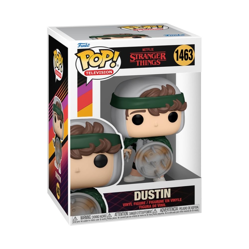 Boneco Funko Pop! Stranger Things - Hunter Dustin com Escudo​​