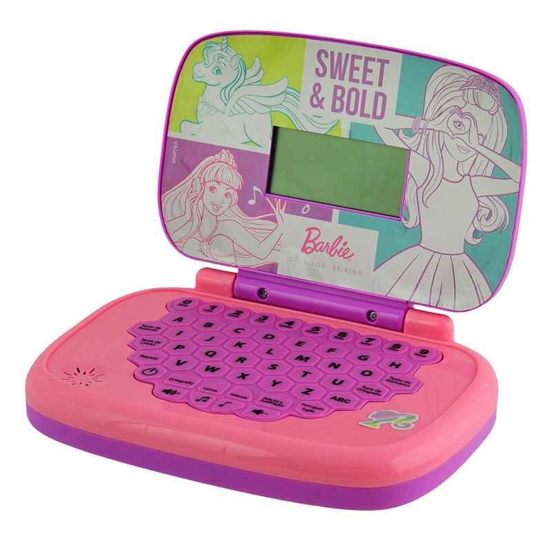 Laptop Infantil Educativo Candide Barbie Bilíngue