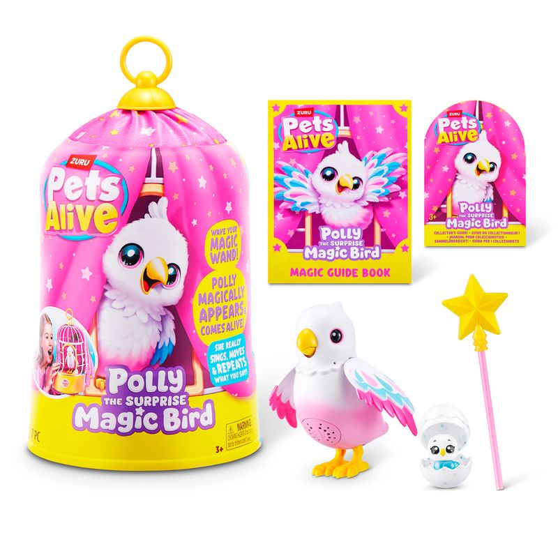 ぬいぐるみ Pets Alive Polly the Surprise Magic Bird Passarinha Mágica Polly Pets Alive The Magic Bird