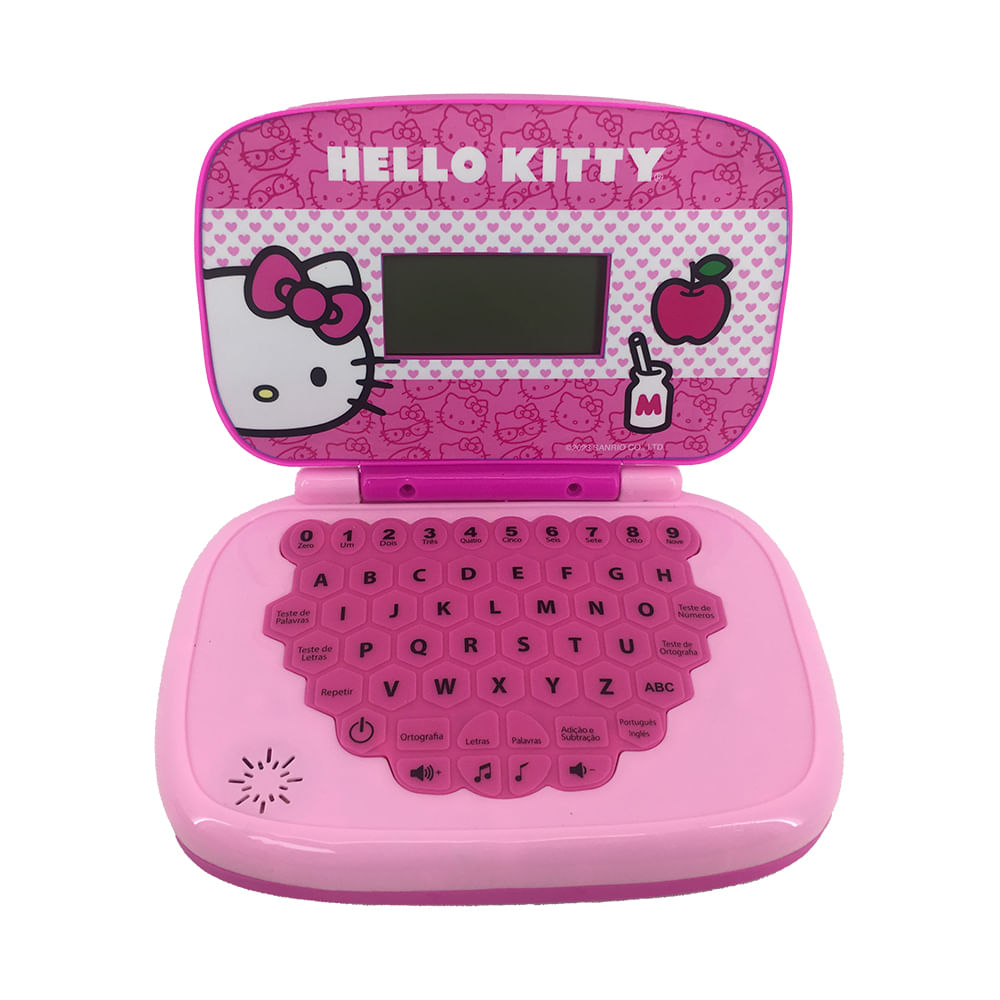 Kit Hello Kitty - Laptop Infantil Bilíngue + Boombox Karaoke