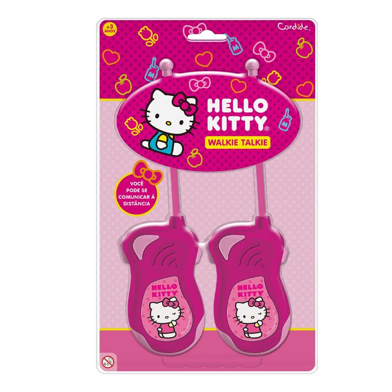 Kit Hello Kitty - Laptop Infantil Bilíngue + Walkie Talkie Infantil