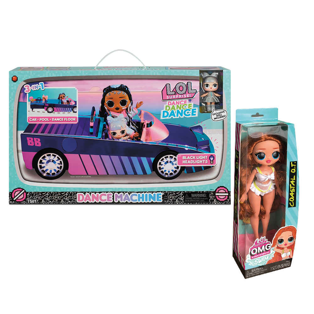 Kit Veiculo LOL Surprise! Dance Machine + Boneca LOL Surprise! OMG
