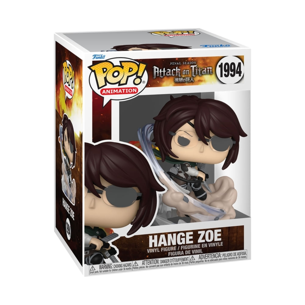 朴璐美　直筆サイン入りfunko pop 進撃の巨人　ハンジ Boneco Funko Pop! Premium Attack on Titan - Hange Zoe
