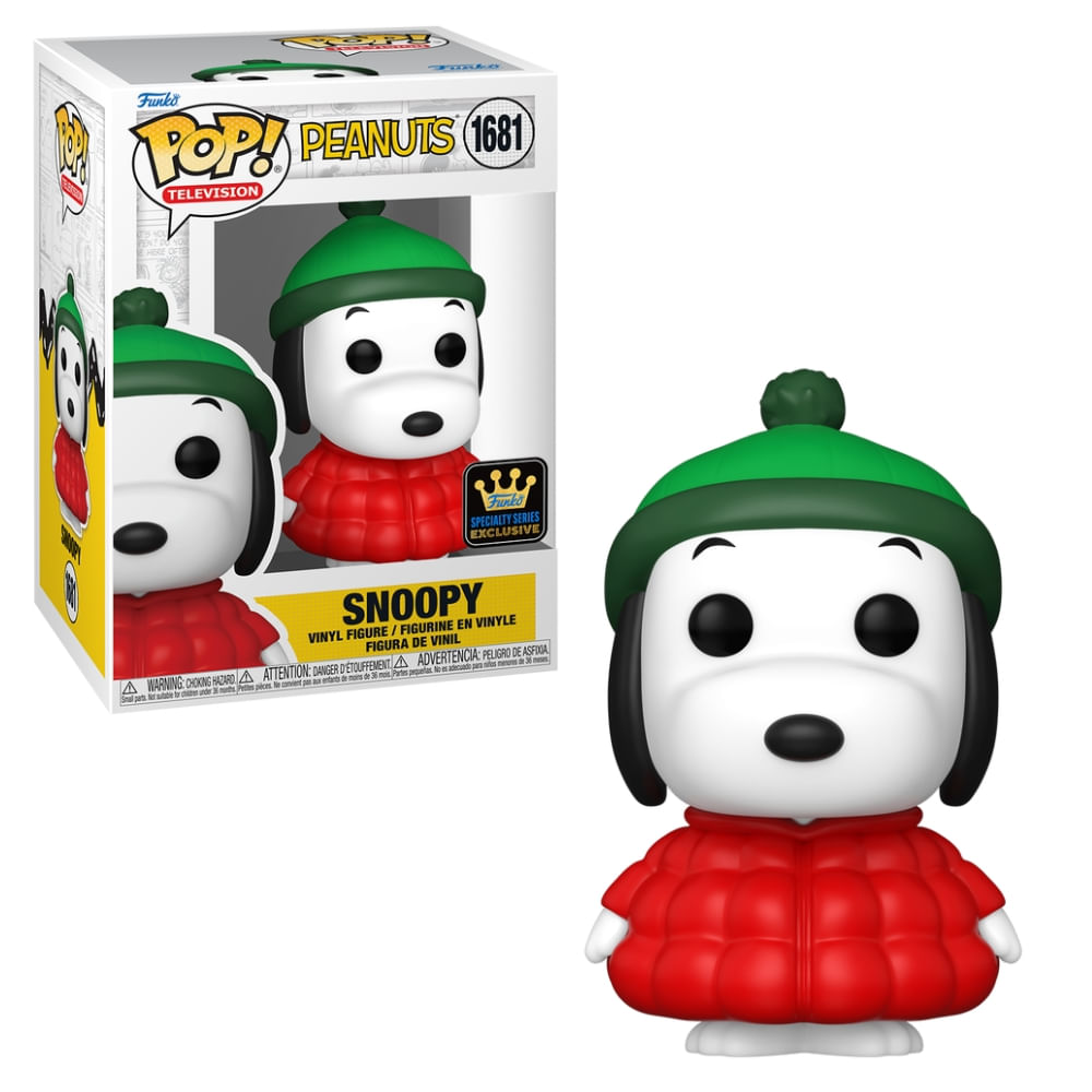 Boneco Funko Pop! Snoopy - Snoopy de Jaqueta com Chase
