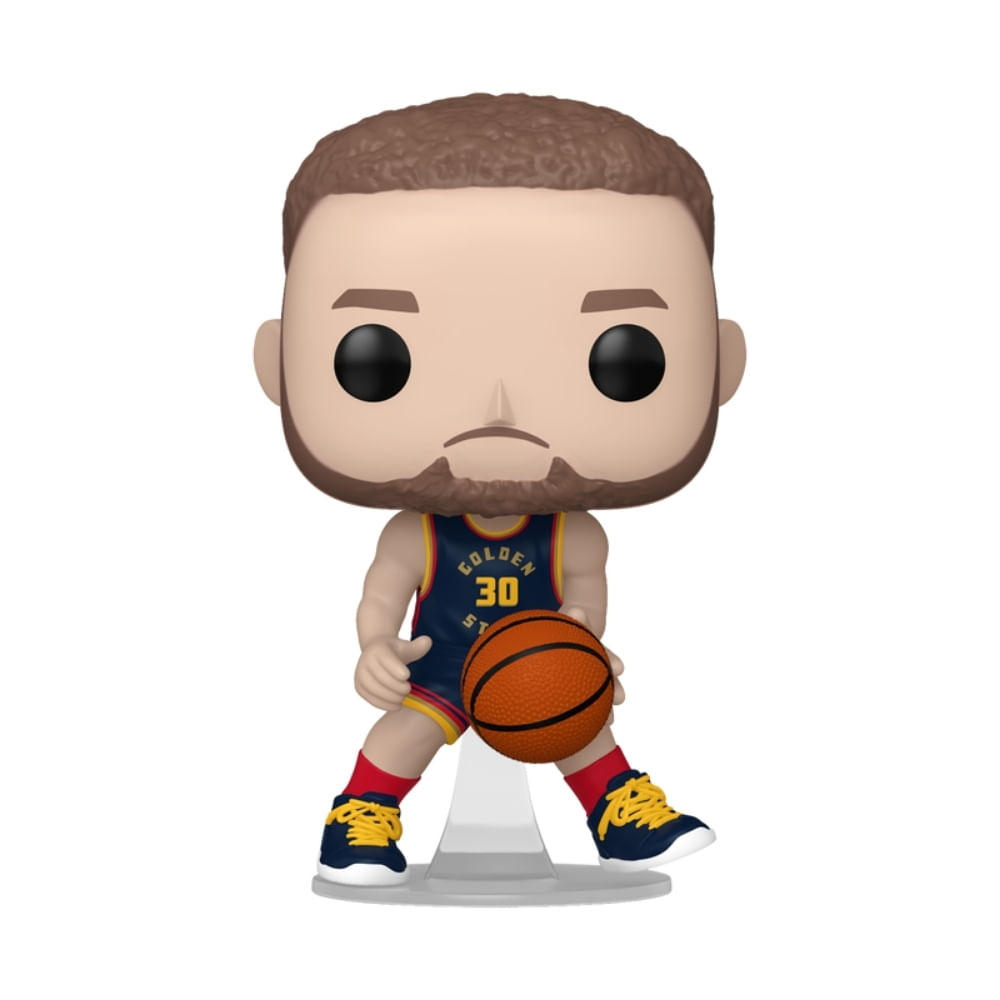 Boneco Funko Pop! NBA Warriors Uniforme 2024 - Stephen Curry