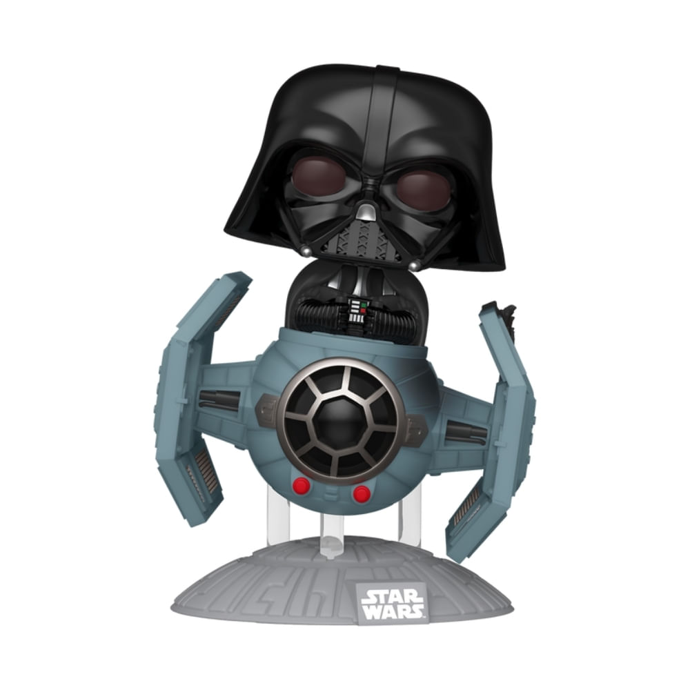 Boneco Funko Pop! Ride Star Wars - Darth Vader no Caça TIE Avançado x1