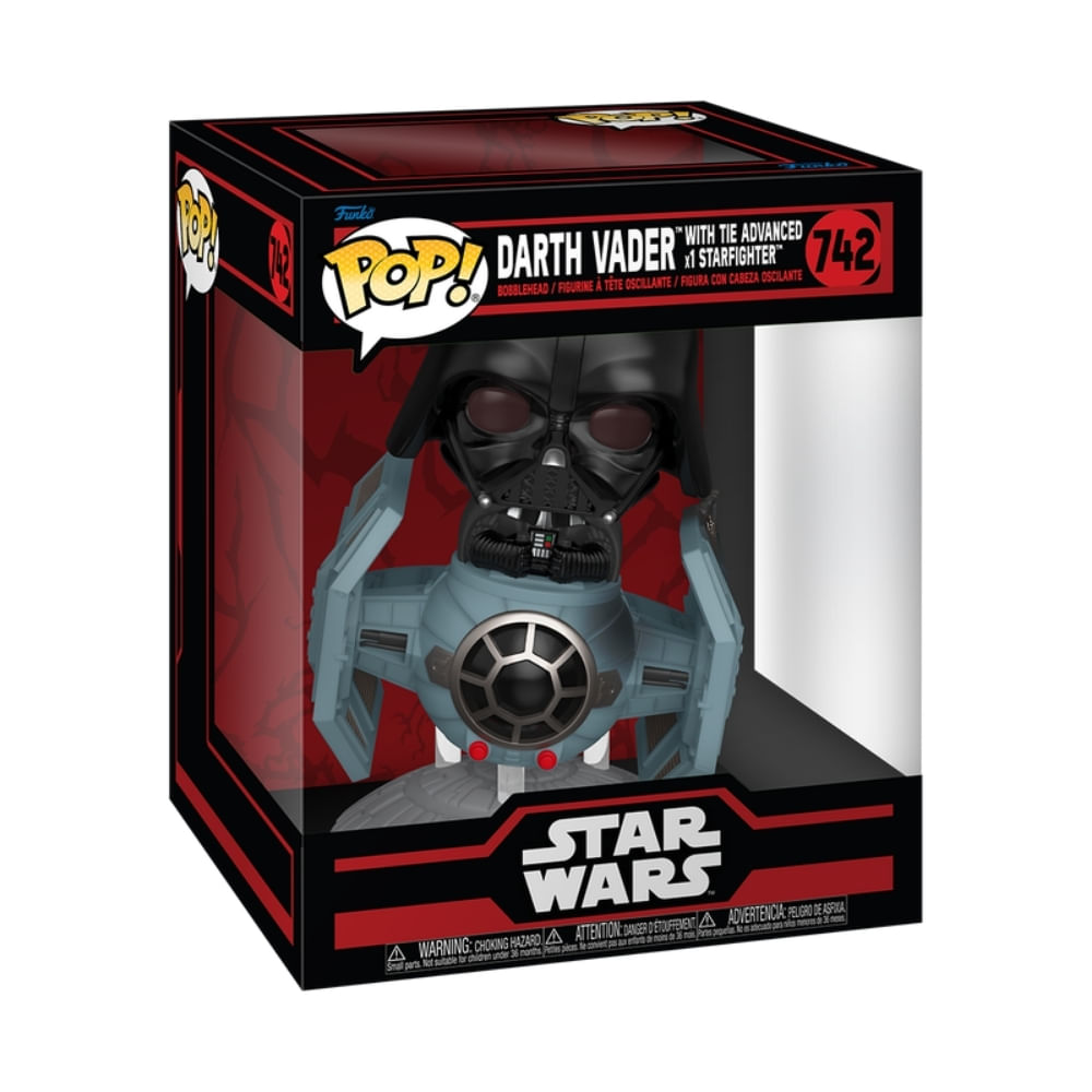 Boneco Funko Pop! Ride Star Wars - Darth Vader no Caça TIE Avançado x1