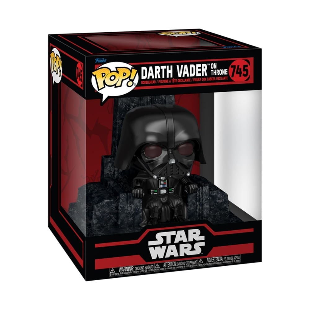 Boneco Funko Pop! Deluxe Star Wars - Darth Vader no Trono