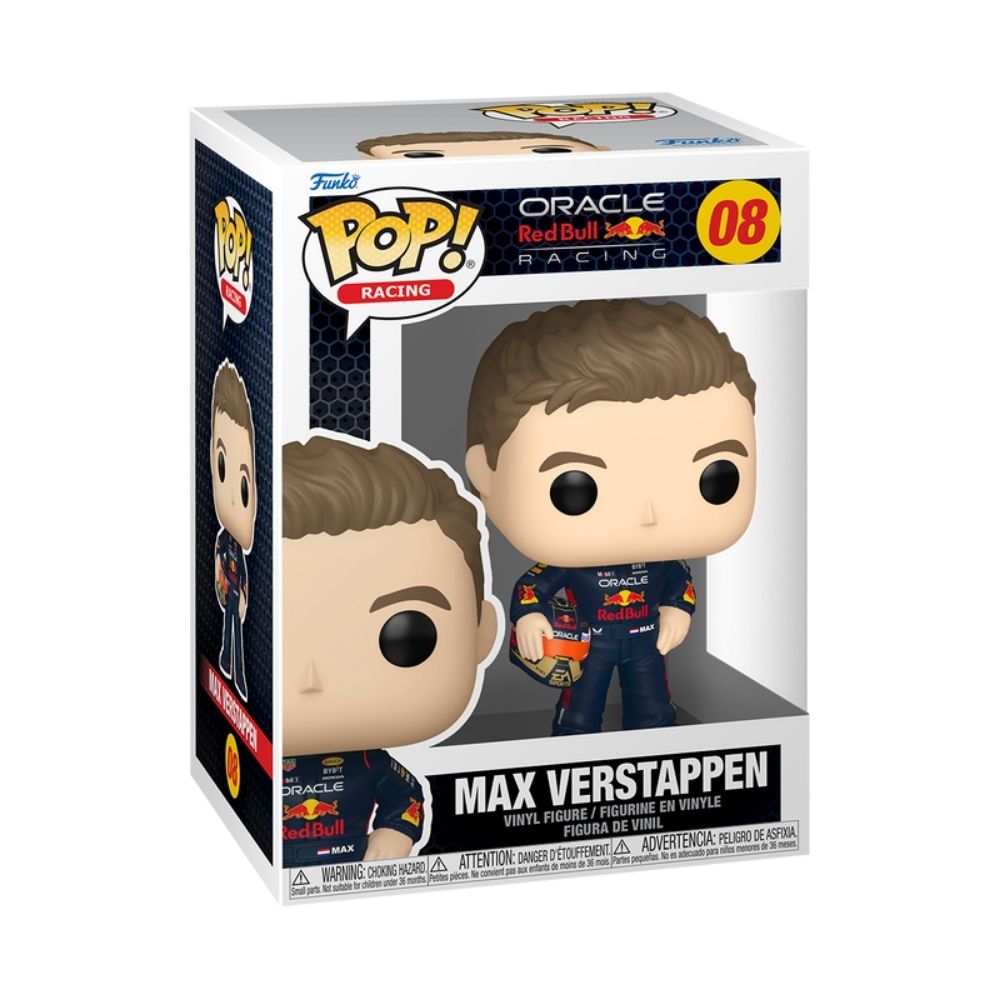 Boneco Funko Pop! Racing Oracle Red Bull - Max Verstappen com Capacete