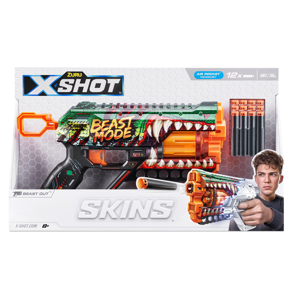 ヘルタースケルタ / Nocturnal & Magnum Force Lançador de Dardos X-Shot - Skins Griefer - Beast Out