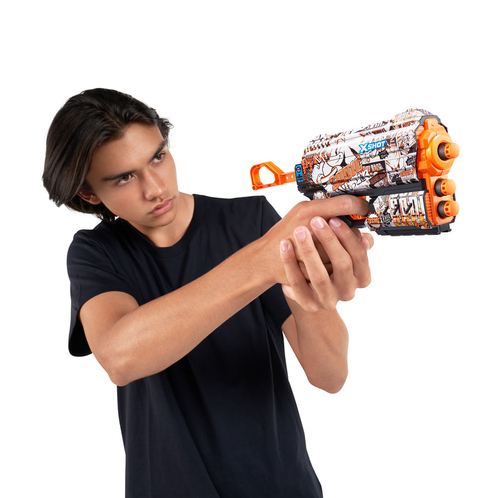 Lançador de Dardos X-Shot - Skins Flux Sonic - Retrô