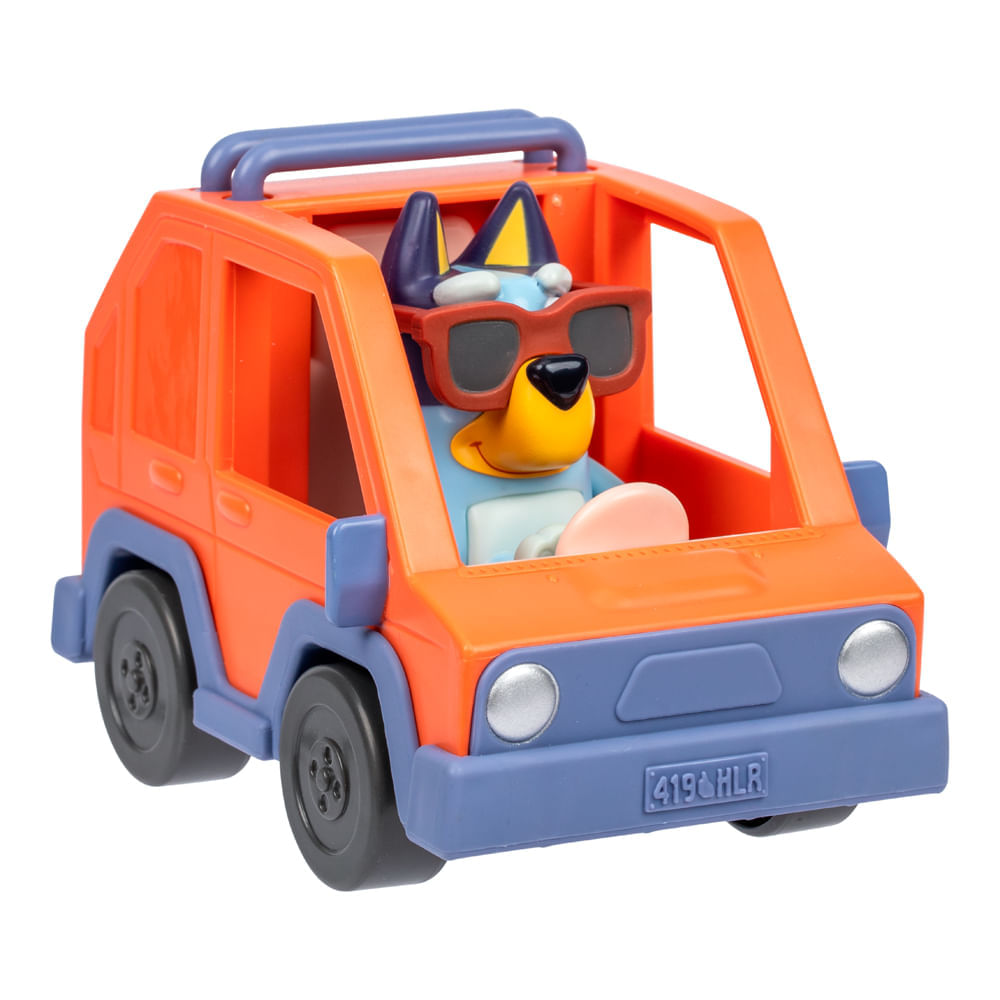Mini Veículo Bluey Com Boneco Colecionável - Carro 4x4