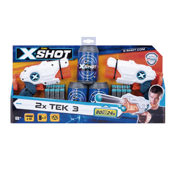 Lançador de Dardos X-Shot - 2x MK3 Double com latas