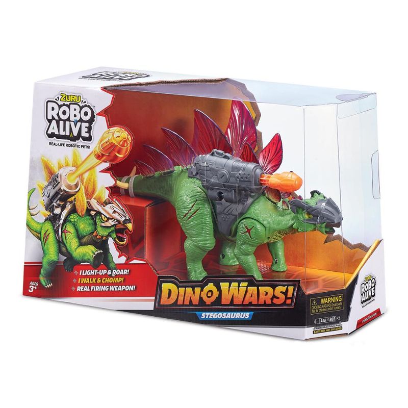 Dinossauro Robô Alive Dino Wars Stegosaurus - Candide